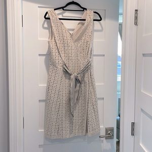 Donna Morgan eyelet knee length sleeveless. Fully lined